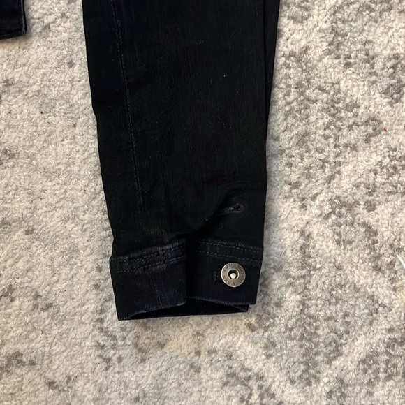something navy black jean pants with tie belt great condition size 00 - Picture 4 of 6